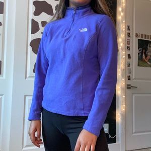 Northface Purple Half Zip Longsleeve